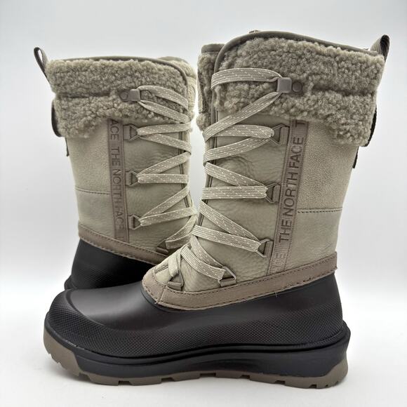 The North Face Womens Shellista V Mid Winter Boots US 6.5 Grey WP Insulated NIB - Picture 7 of 11